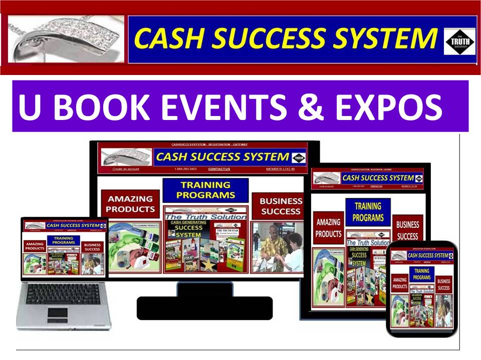 U BOOK EVENTS-CASH SUCCESS SYSTEM